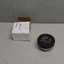 Enhon 4-1/4" OD Shower Drain Assembly, Snap in Shower Base Drain and Matte Black Round Grid Strainer Cover, Fits 2 in. Schedule 40 ABS and PVC Pipes, Stainless Steel Cap, ABS Drain Base