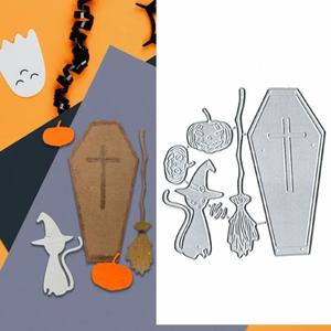 Halloween Hat Cat Dies Metal Die Cuts, Halloween Hat Cat Cutting Dies Cut Stencils for DIY Scrapbooking Cards Photo Album Decorative Embossing Paper Dies for Scrapbooking Card Making