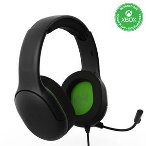 PDP Gaming AIRLITE Pro Headset with Mic for Xbox Series X/S/Xbox One/PC, Wired Power Stereo Headphones, Windows Sonic Spatial Sound, Lightweight Memory Foam - Black