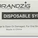 Brandzig 3ml Syringe - 100 Pack  Luer Slip Tip, No Needle, Individually Blister Packed - Medicine Administration for Infants, Toddlers and Small Pets