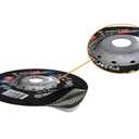 Walter Zip Spin-On High Performance Cutoff Wheel, Type 27, Threaded Hole, Aluminum Oxide, 4-1/2" Diameter, 3/64" Thick, 5/8"-11 Arbor, Grit A-60-ZIP (Pack of 25)