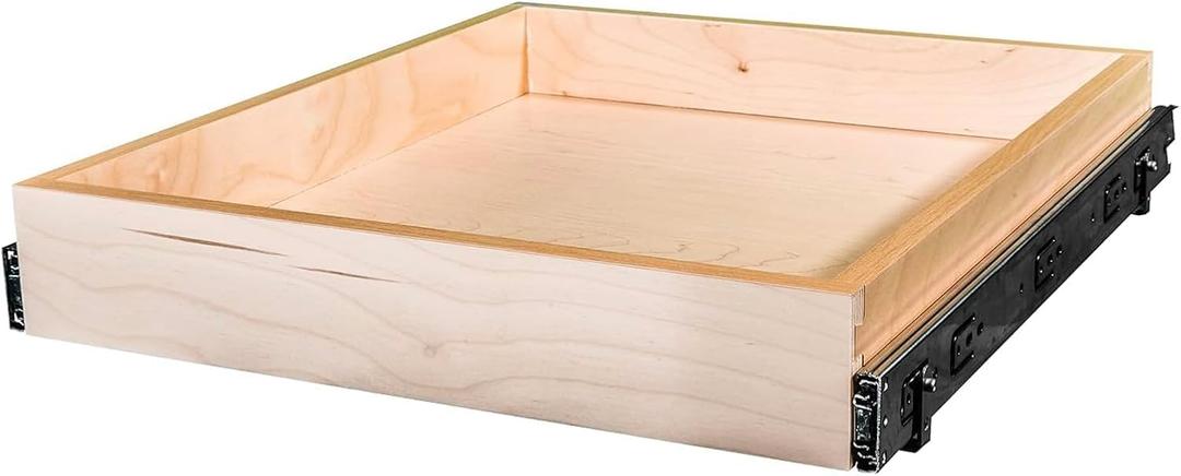 Sublime Design - Made To Fit - Baltic Birch Wood Pull Out Drawers for Kitchen Cabinets - Pull Out Home Organizer (Bottom Mounting)