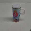 Mermaid Tumbler with Handle and Straw for Kids 14oz, Insulated Stainless Steel Little Mermaid Girls Cup Mug, Birthday Christmas Gifts for Kids Girls