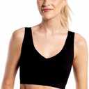 Floatley Cozy Bra Comfort Wirefree Full Coverage Seamless Bra with Embedded Pad for Women XL