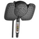 Inavamz Black Shower Heads with Handheld Spray Combo 2.5GPM: 10” Rainfall Shower Head & Detachable Shower Head, 9 Spray Settings Handheld Shower Head with ON/OFF Switch and 15-Stage Filter