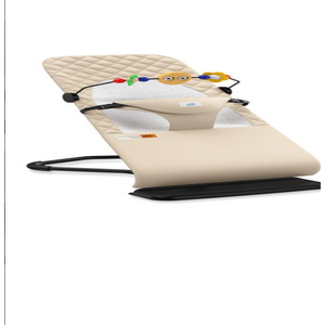 Bouncer Seat for Babies 0-12 Months, Baby Bouncer for Breathable and Comfortable Cushion, Three Height Adjustments, Baby Rocker Portable Folding and Detachable, Ergonomic Baby Seat