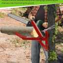 Heavy-Duty Log Cutting Support, Toothed Fixed Log Cutting Bracket