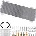 Low Pressure Drop 40k Transmission Oil Cooler With Mounting Hardware Compatible With Tru Cool 40000 GVW Max 47391 LPD47391
