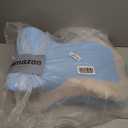 Memory Foam Ergonomic Wedge Pillow, Squat Pillow, Prone Pillow for Sleeping, Reading Pillow for Bed, Ideal for Massage, with Removable Cover, Back Support, Multi-Functional Memory Foam (Blue)