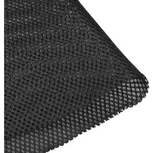 Uxcell Black Speaker Mesh Grill Stereo Fabric Dustproof 0.5x1.45M 20 x 57 inch