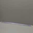 2 Pcs Glass Shower Door Seal Strip with Drip Rail for 3/8"(10mm) Glass Shower Door Bottom Seal, Length 27.5"/0.7m, Frameless Glass Door Sweep Stop Shower Leaking