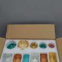 Color Bud Vases in Bulk - Set of 24 Mini Glass Bud Vases for Centerpieces, Colored Glass Vases, Colorful Bud Vase Set, Small Vases for Flowers, Modern Vase for Home, Wedding, Party Table Decor