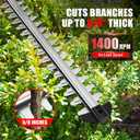 Cordless Hedge Trimmer Compatible with Milwaukee M18 Battery(Tool Only), 22-Inch Dual-Action Blade Electric Bush Trimmer, 5/8" Cutting Capacity Shrub Trimmer for Garden Yard Maintenance