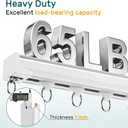 Ceiling Curtain Track, 6-9 Ft Heavy Duty Wall Mount Rail, White