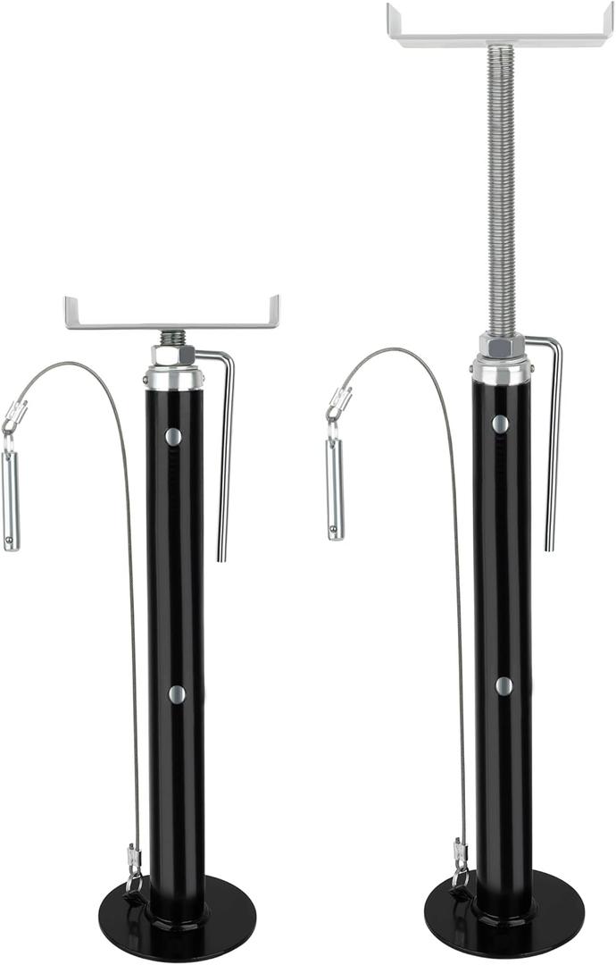 X-Haibei 2 Pack RV Slide Out Support Trailer Stabilizer Jacks Adjusts 20" to 47" Supports Up to 5,000 lbs. Heavy Duty Steel Quick Lift Support Jacks for Comper Motor Home