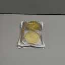 2 x MixTeach 12 Pieces Christmas Photo Frame Ornaments Round Glitter Holiday Picture Frame Gifts and Tree Decoration for Christmas Party Favor (Gold)