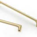 Asidrama 10 Pack 7.5 Inch(192mm) Brushed Gold Cabinet Pulls Cabinet Handles Cupboard Handles Kitchen Cabinet Hardware for Cupboard Drawer Pulls