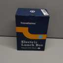 TRAVELISIMO Extra-Large Electric Lunch Box For Adults Holds up to 8 Cups - 100W Heated Lunch Box For Men 1.8L, Portable Food Warmer for Travel & Work, Loncheras Electricas Para Calentar Almuerzo (Dark Blue)