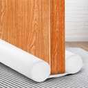 MAXTID Small Size Door Draft Stopper 30" Door Draft Blocker for Bedroom Doors Fits to 1" Door Gap (White)