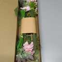 Floroom Artificial Greenery Stems Box Set, 45pcs with 6 Kinds of Faux Greenery Flowers Picks for DIY Bridal Bouquets Wedding Floral Arrangement Table Centerpieces, Dusty Rose & Green
