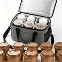 6 Cup Portable Drink Carrier Suitable for Doordash Accessories Grubhub Postmates Drivers, Reusable Cup Holder Carrier with Handle,Perfect for Plastic Drink Holder take Out Carriers for delivery