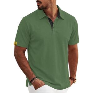 Men's Polo Shirt Moisture Wicking Golf Short Sleeve ﻿ (XL)