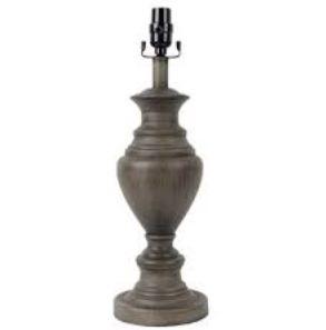 Hampton Bay Mix and Match 26 Inch Stone Gray Table Lamp Base