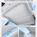 REEVAA 2026 Upgraded Tesla Model Y Sunshade Roof [No Gaps, No Sagging] Model Y Accessories Heat Insulation Foldable Glass Sunroof Cover for Model Y 2020-2025 (Not Fit New Y Juniper), 2PCS, Gray