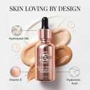LUMINESS Liquid Mirage w/SPF 50 Color Adjusting Foundation Kit - Color Changing Foundation, SPF 50 Primer & Makeup Brush, Face Makeup for Mature Skin, 4in1 Liquid Foundation, Concealer & Moisturizer