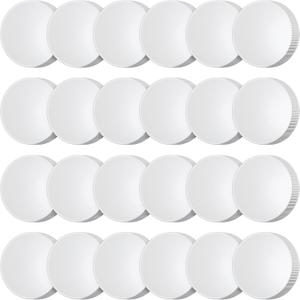 24 Pcs 53 mm White Threaded Water Jug Caps for 3 and 5 Gallon Water Jug Screw on Cap Plastic Bottle Tops with Foam Liner Reusable Milk Bottle Lids Replacement