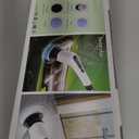 Leebein Electric Spin Scrubber, Cordless Cleaning Brush with 8 Replaceable Brush Heads, Tub and Floor Tile 360 Power Scrubber Dual Speed with Adjustable & Detachable Handle for Bathroom Kitchen Car (White)