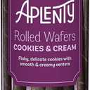 2 x Amazon Brand - Aplenty, Cookies & Cream Rolled Wafers, 5 oz (EXP 08/13/26)