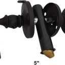 QCAA Solid Brass Storm Door Latch, Matte Black, Made in Taiwan, 1 Pack
