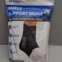 Slim-Fit Ankle Brace for Sprained Ankle, Quick Lace Up Ankle Support for Women Men with 2 Auto-Shaped Pads, Air Fabric Cool Ankle Stabilizer for Injury Recover, Running,Sports, M(12-13)