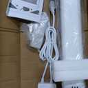 WASJOYE Motorised Projector Screen 120" - 16:9 Electric Projector Screen Wall/Ceiling Mount with Remote Control - 8K HD Projection Screen Dual Side Power Supply for Home Theater Office TV Game