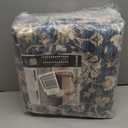 WITSHOCK 4x6 Area Rugs for Living Room: Machine Washable Non Slip Vintage Carpet - Low Pile Lightweight Print Rug for Bedroom Dining Room - Stain Resistant for Household - Pet Owners (Blue) (Blue/Cream White/Light Ivory)