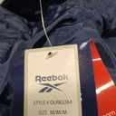 Reebok Womens Windbreaker Jacket - Water Resistant Polar Fleece Windbreaker Jacket for Women with Hood & Cinch Waist Toggles (Medium, Navy)