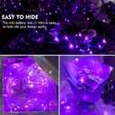 AIKEI 12 Pack LED Fairy Lights Battery Operated, Mini String Lights Waterproof 7ft 20 Led Firefly Starry Lights for Wedding Party Bedroom Garden Christmas Decoration Purple