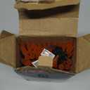 Orange Lights, 33ft 100 LED Faceted C5 Orange Halloween String Lights, 120V UL Certified Purple Light Set Connectable Halloween Light for Indoor Outdoor Tree Xmas Party Decoration