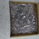 Funrous 100 Pack Peg Board Hooks Stainless Steel Pegboard Hooks Shelving Display Hanging Peg Board Holders for 1/8 and 1/4 Garage Storage Tools Organizer(2 Inch)