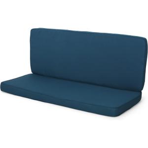 Christopher Knight Home Gavin Outdoor Water Resistant Fabric Loveseat Cushions, 20.50" D x 51.50" W x 3.25" H, Dark Teal