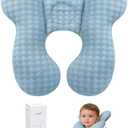 KAKIBLIN Baby Travel Pillow, Upgraded Baby Neck Pillows for Car Seat, Infant Neck Support Pillow for Head and Neck,Newborn Head Support for Car Seat,Pushchair
