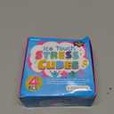 4 Pack Stress Cube, Slow Rising Ice Cube Stress Balls for Adults Kids, Sensory Fidget Toy for Anxiety Relief, Square Shape Squishy Balls for Classroom Prizes, Nice Cube Squishy for Party Favors