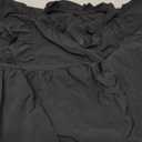 ANRABESS Womens Summer V-Neck Drawstring Ruffle Cap Short Sleeve Casual Shift Mini Dress with Pockets, Size XL