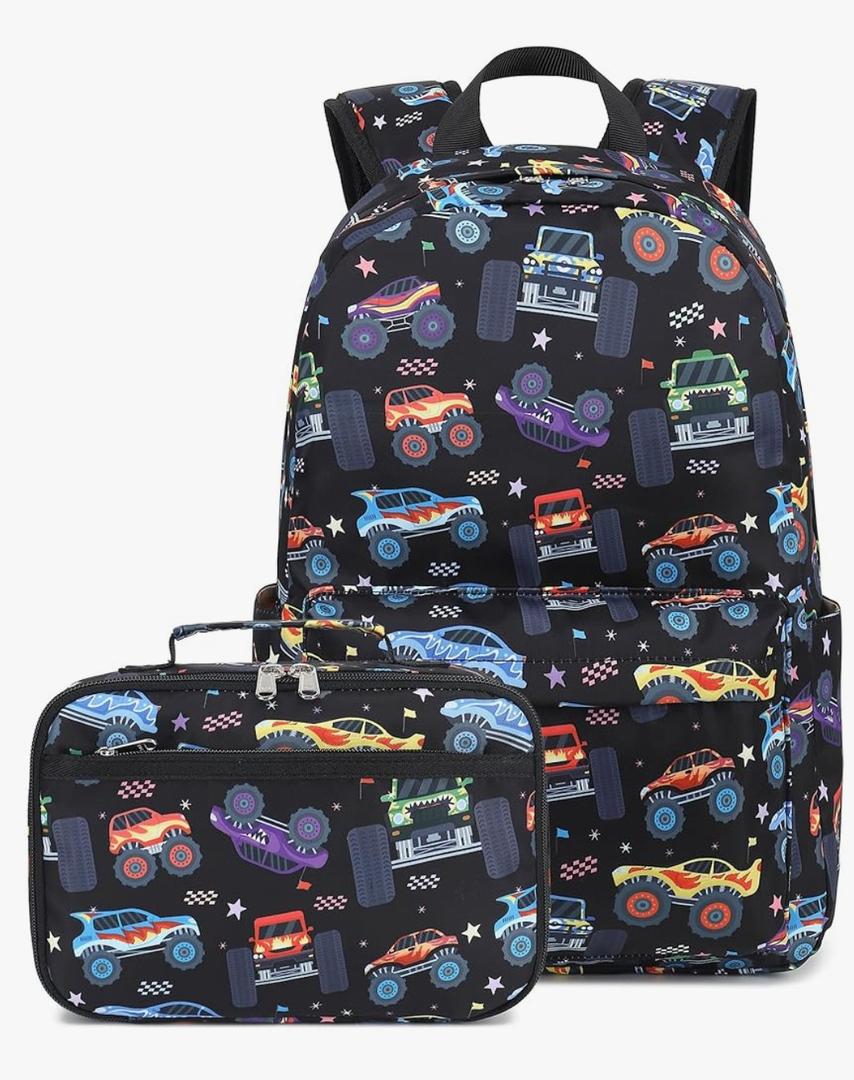 CAMTOP Backpack for Kids, Boys Girls Preschool Backpacks with Lunch Box Toddler Kindergarten School Bookbag Set