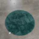 PAGISOFE Dark Green 4x4 Round Rug for Boys Bedroom,Soft Circle Fluffy Rugs for Kids Teen Room,Circular Plush Indoor Rug for Playroom,Emerald Green Rugs,Shaggy Floor Carpet for Classroom Reading Nook