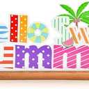 Hello Sweet Summer Metal Table Decor Summer Rustic Metal Sign Holiday Tiered Tray Table Centerpieces Decor with wooden Base for Party Supplies, Pack of 2