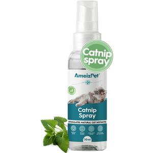 AmeizPet Catnip Spray for Cats, Cat Scratching Sprays, Transparent Cat & Kitten Behaviour Spray 50 ml (1.69 Oz)