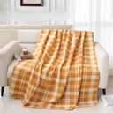 ZYFZCYBL Fleece Blanket Bulk Pack of 6 Cozy Fleece Throw Blankets 50x60 Warm Soft Lightweight Breathable Pet-Friendly for Bed Sofa Camping Wedding GiftsMultiple Print (Plaid)