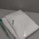 Simplebrand Ava Pure White Curtains for Bedroom 63 Inch Length 2 Panels Set, Light Filtering Window Treatment, Light Filtering Curtain Drapes, Soft Casual Rod Pocket Privacy Curtains, W40 x L63 Inch